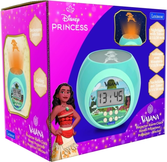 Dětský budík s projektorem DISNEY VAIANA od Lexibook