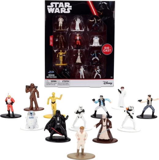 Sada 12 kovových figurek STAR WARS Metalfigs – série 1