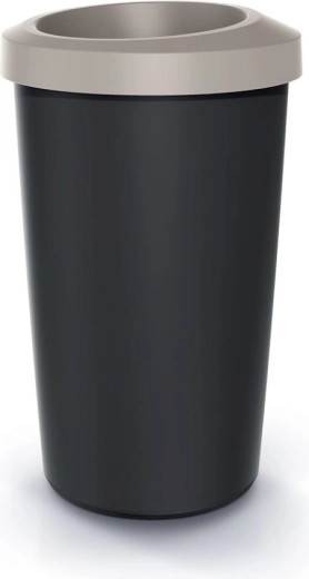Odpadkový koš Compacta R Drop 35 l – recyklovaný plast, světle hnědé víko