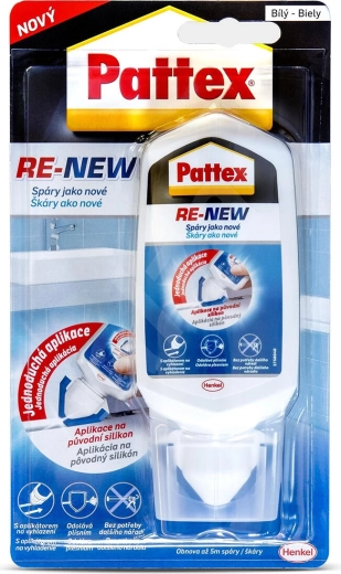 Opravný silikon bílý 80 ml PATTEX RE-NEW