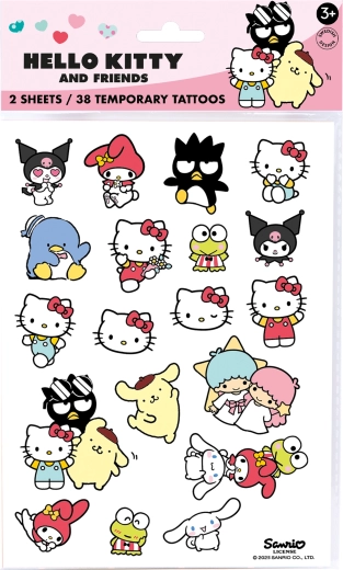 Hello Kitty zmyvatelné dětské dočasné tetování (38 ks)