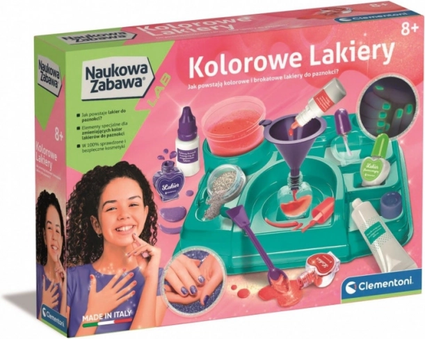 Clementoni kreativní sada na výrobu laků na nehty pro děti