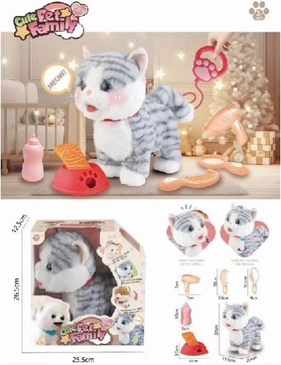 Plyšový kocour Bonifác na baterie