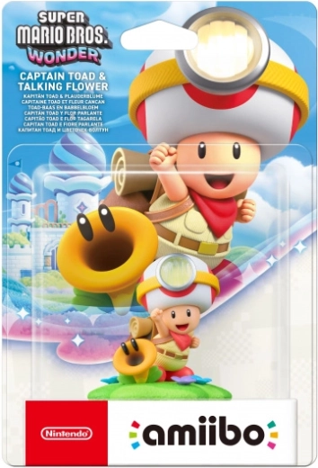 Amiibo Super Mario Bros. Wonder Captain Toad a Talking Flower