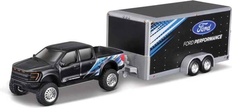 Maisto Ford F-150 SVT Raptor s přívěsem 1:64