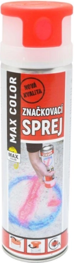 Značkovací sprej MAX COLOR 500 ml – svítivě červený