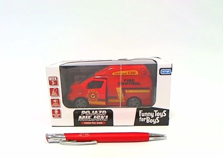 ToysForB hasičské auto s efekty světla a zvuku