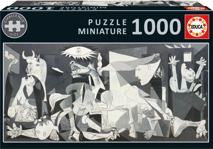 Educa panoramatické miniaturní puzzle Guernica od Pabla Picassa – 1000 dílků