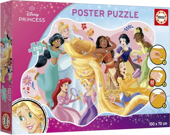 Educa plakátové puzzle Disney princezny 250 dílků