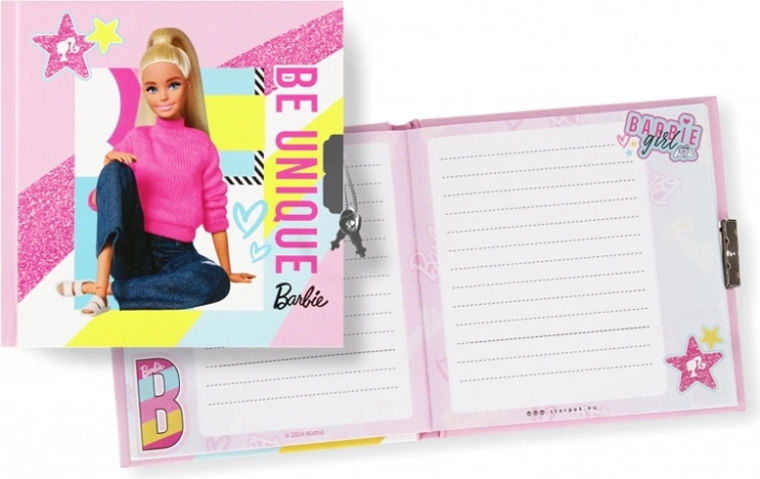 Zápisník Barbie se zámkem - 1 kus