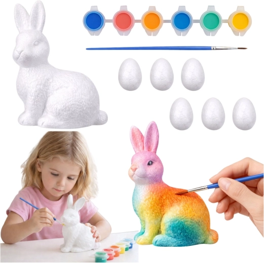 Velikonoční kreativní sada k malování vajíček a zajíčka