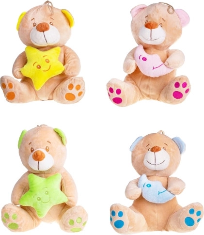 Baby medvídek s ukolébavkou hvězda/měsíc