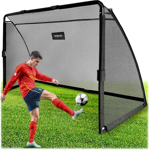 Fotbalová branka Neo-Sport 300 × 200 × 90 cm černá