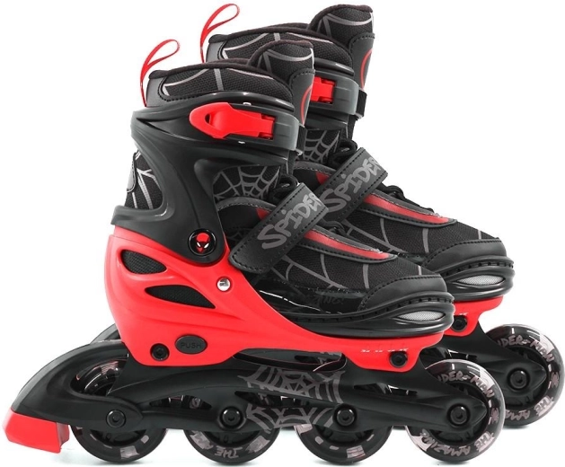 Inline brusle Spiderman 3 v 1 s LED kolečky – Velikost: 34-37