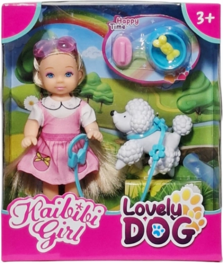 Lalka se psíkem a doplňky
