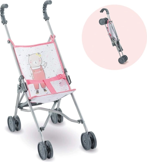 Corolle skládací kočárek pro panenky 36–42 cm růžový