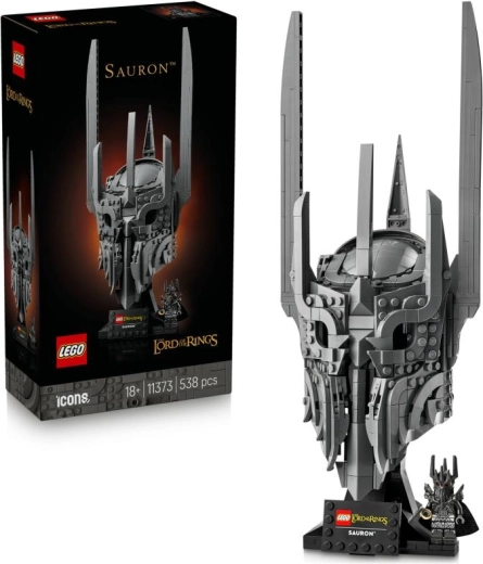 LEGO Icons Pán prstenů: Sauronova helma – sběratelský model na výstavku