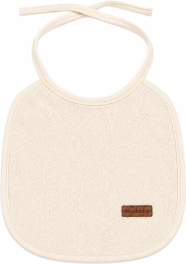 Dětský froté bryndák New Baby s PVC podšitím béžový - 1 kus