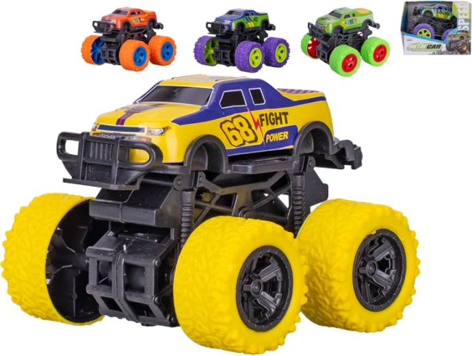 Kovový monster truck se setrvačníkem 10 cm