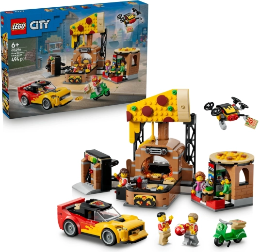 LEGO City doručení pizzy s vozidly