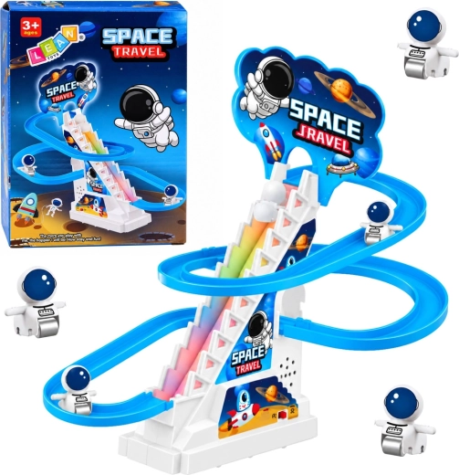 Kosmická skluzavková dráha pro astronauty se světly a hudbou