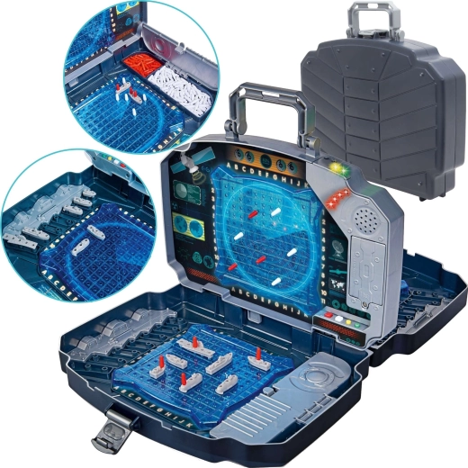 Elektronická námořní bitva v kufříku se světly a zvuky, 5+