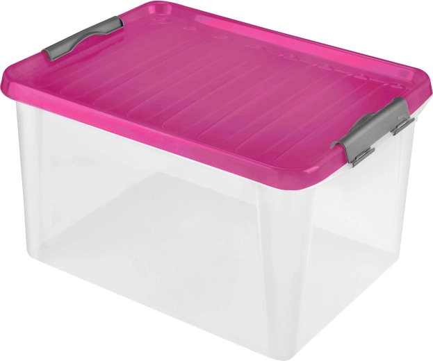 Plastový úložný box s víkem HEIDRUN 31 l
