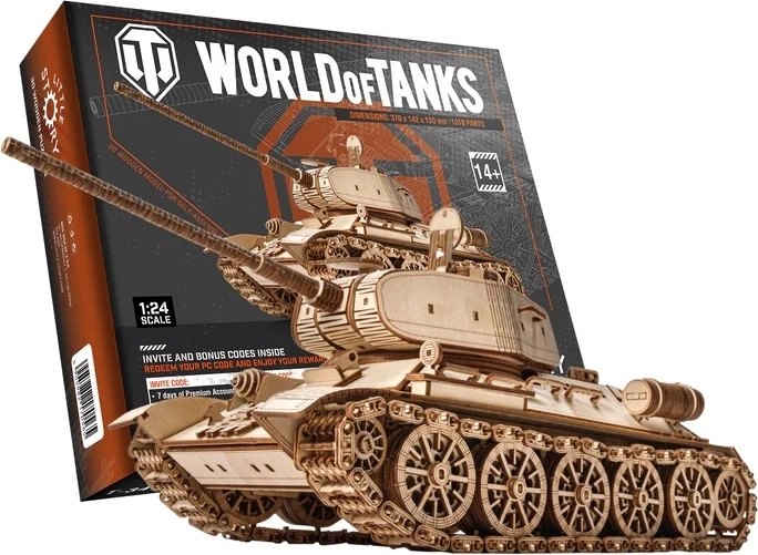 Little Story dřevěná 3D skládačka World of Tanks T-34-85