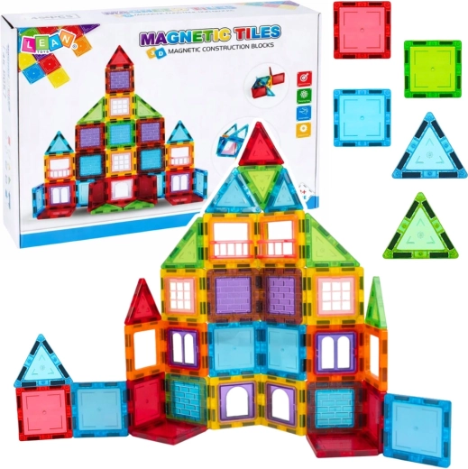 Magnetická 3D stavebnice 45 dílků