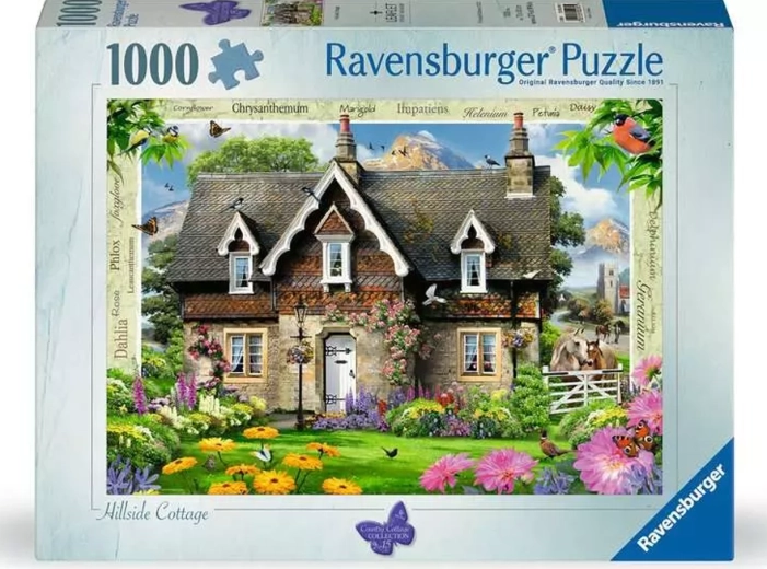 Ravensburger Puzzle Country Cottage: chata na svahu 1000 dílků