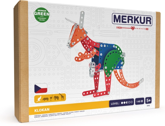 Merkur zoo klokan, 148 dílků