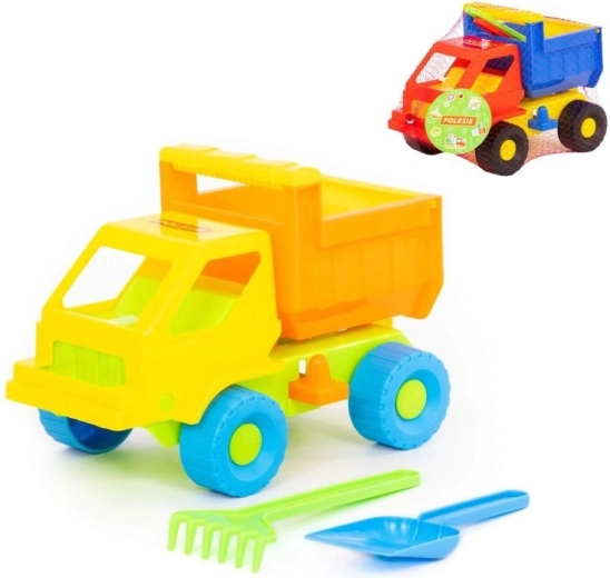 Sada na písek Auto Kazimír s lopatkou a hrabičkami
