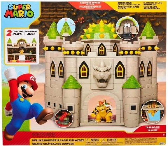 Hrací sada super mario – bowserův hrad se zvukovými efekty