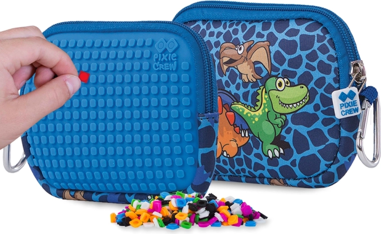 Pixie Crew univerzální pouzdro Dino modré