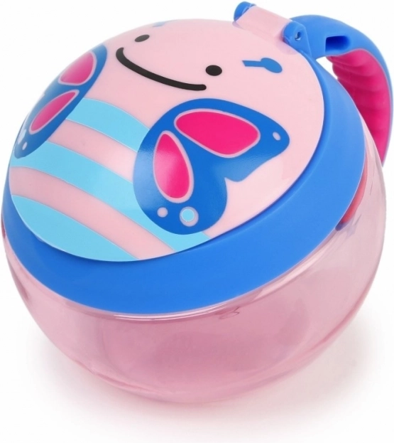 Skip Hop Zoo nevysypávací kelímek na svačinu motýlek