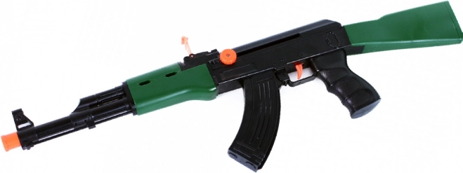 Vojenský dětský samopal na setrvačník 37 cm - 1 kus