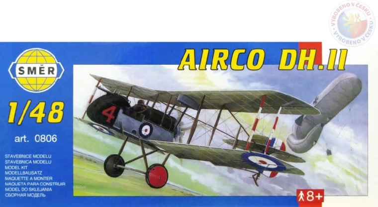 Směr model letadla Airco DH II 1:48
