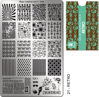 Moyra Retro 21 destička na nehty