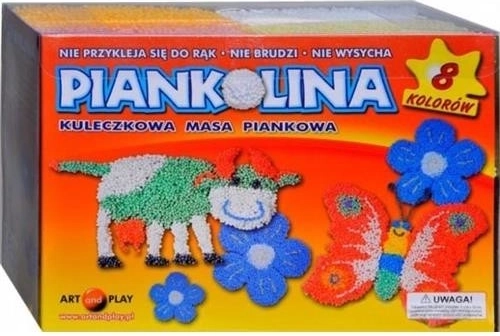 Piankolina – pěnová modelína, 8 standardních barev