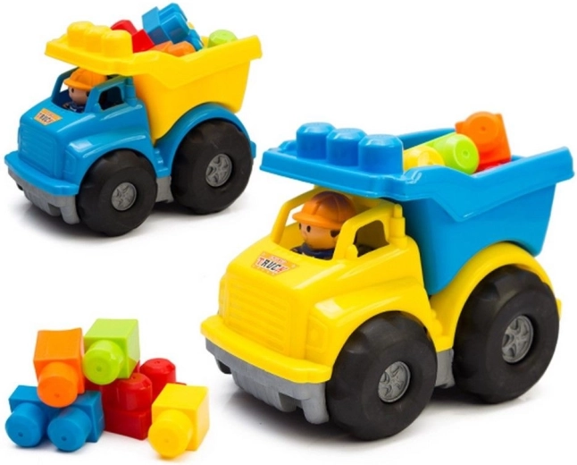 Sklápěcí auto se stavebními kostkami - 1 kus