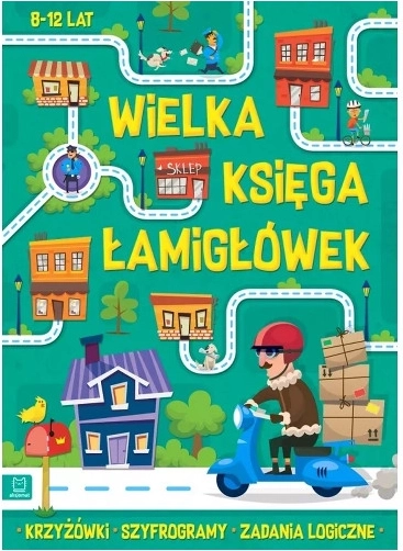 Velká kniha hádanek: křížovky a šifrogramy pro děti 8–12 let