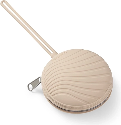BabyOno silikonové pouzdro na dudlík se zipem, béžové