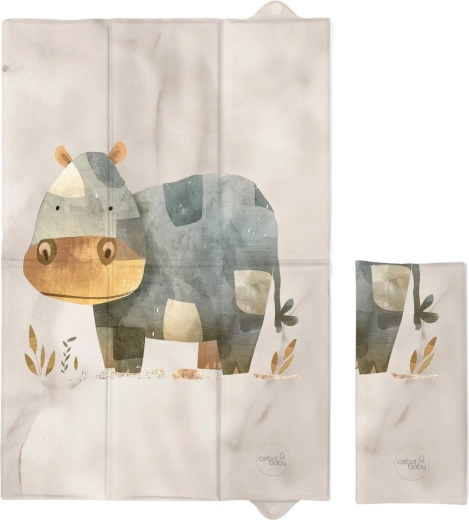 Ceba Baby cestovní přebalovací podložka Basic cosy hippo 60 × 40 cm