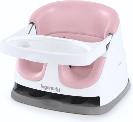 Ingenuity podsedák na židli 2v1 baby base peony