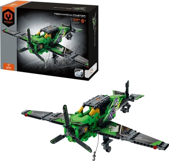 Stavebnice letadlo jednoplošník MECHANICAL MASTER (313 dílků)