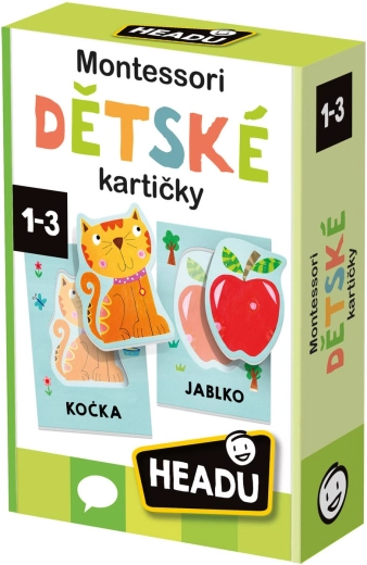 Headu Montessori naučné kartičky poslech a vyslovování prvních slov