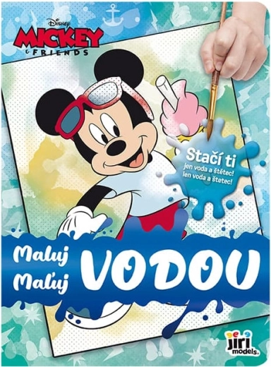 Malování vodou Mickey – kouzelné omalovánky