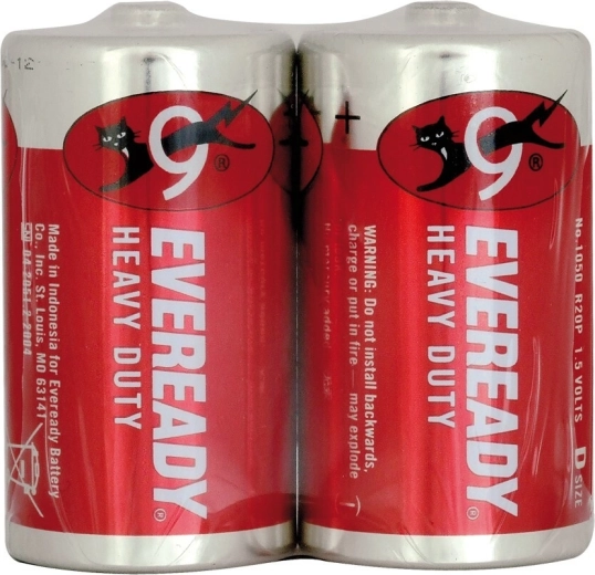 Energizer Eveready Heavy Duty Red baterie D R20 1,5 V, 2 ks