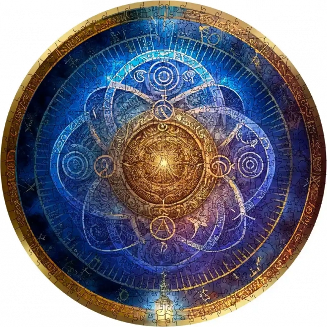 Dřevěné puzzle modrý zvěrokruh 250 dílků WOODEN CITY