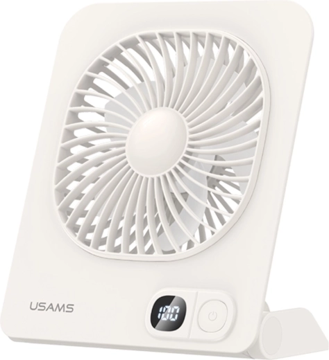 Usams magnetický stolní ventilátor bílý